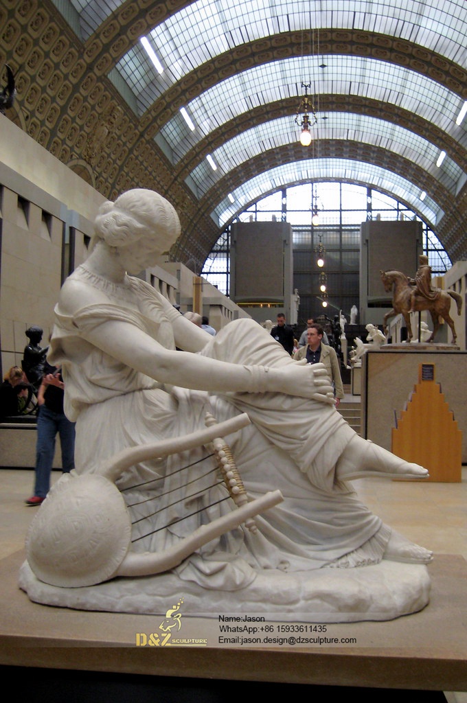 Sitting woman sculpture
