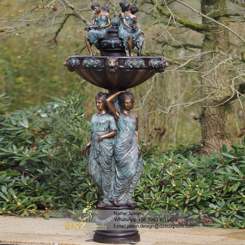 Famous bronze ladies fountain