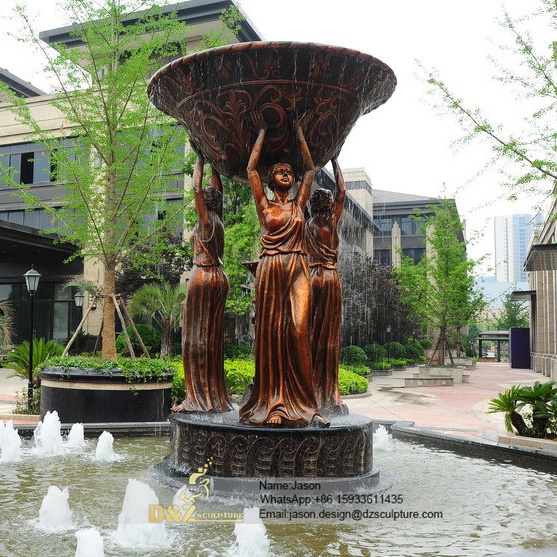 Famous bronze females fountain