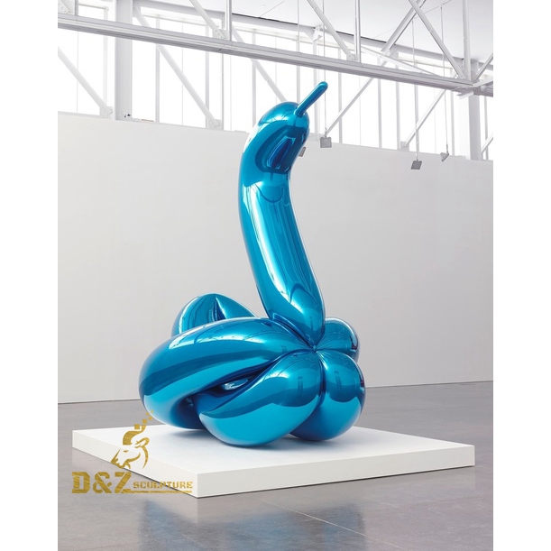Stainless steel snake sculpture