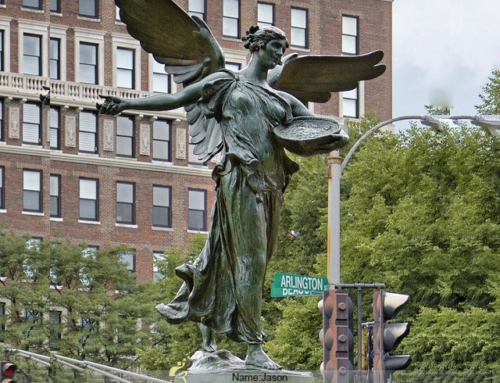 Bronze goddess fountain