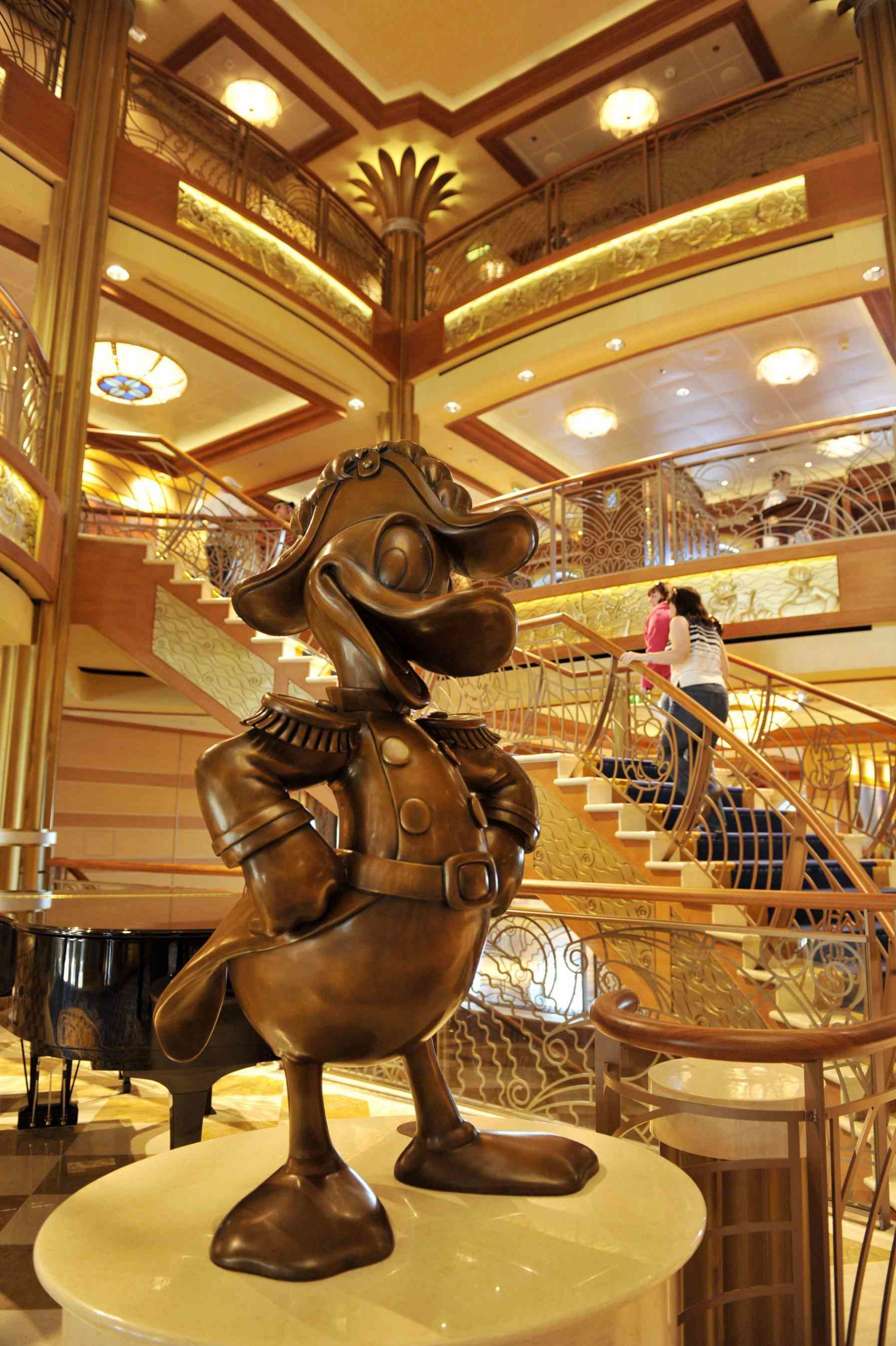 Disney cruise ship statues