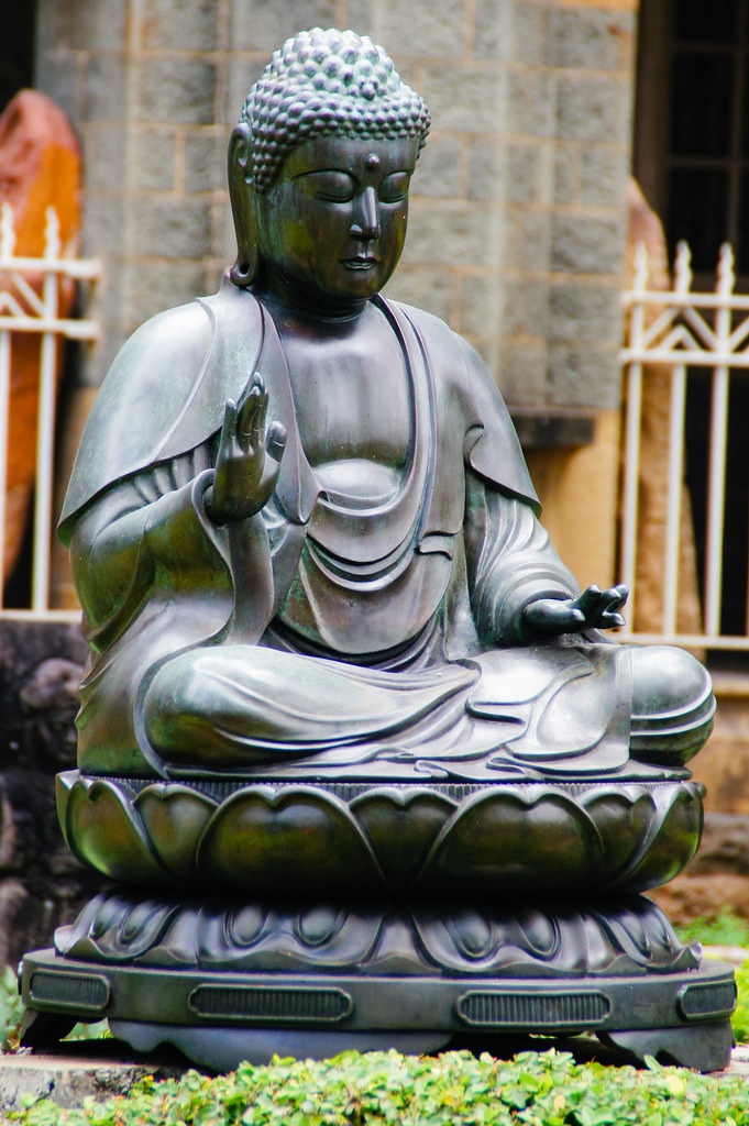buddhism copper sculpture