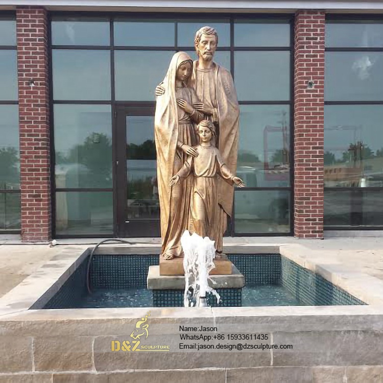 Holy Family outdoor fountain 