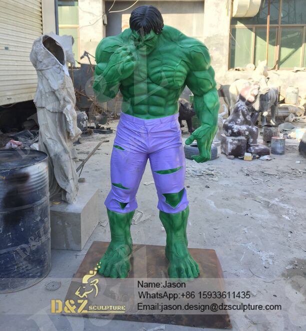 Hulk cartoon sculpture