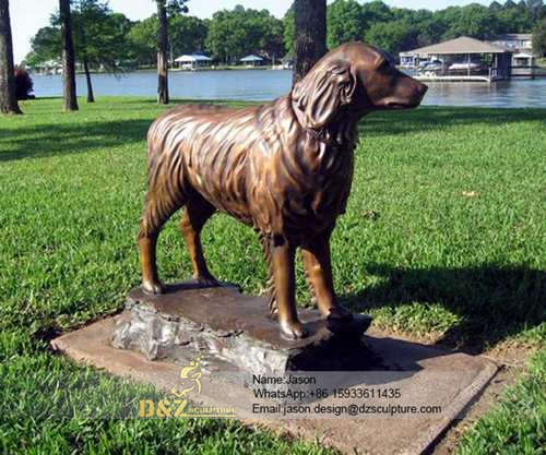 Loyal animal dog statue