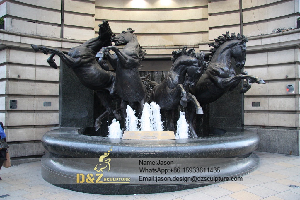 Modern group Horse fountain 