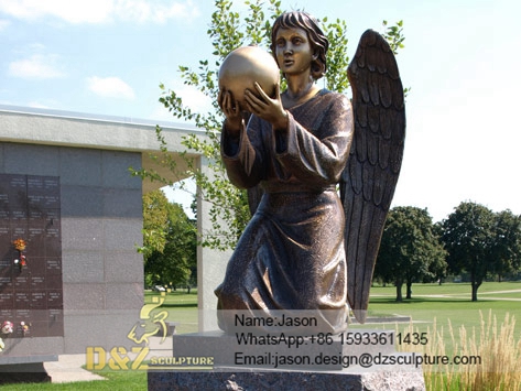 angel children memorial sculpture