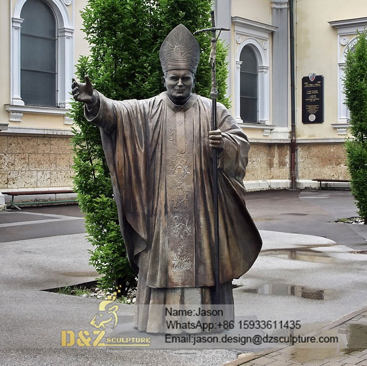 sculpture of holy pope