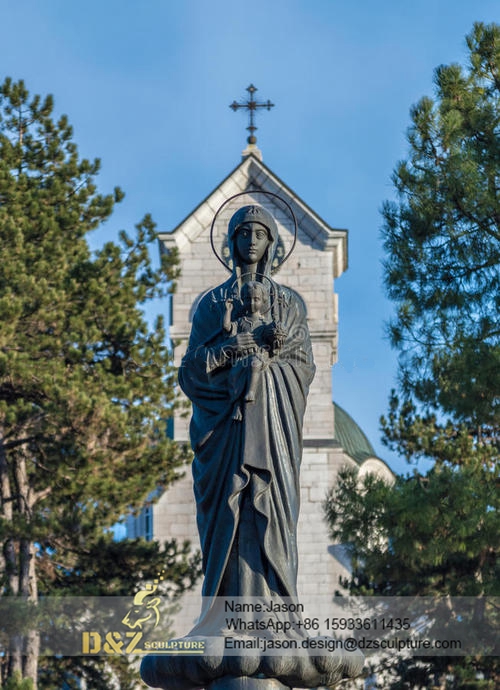contemporary church Mary sculpture