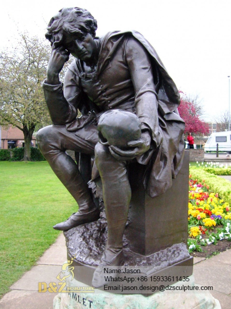 garden Shakespeare thinking sculpture