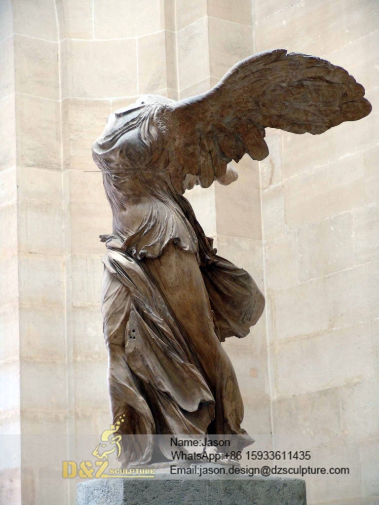abstract Winged Victory statue