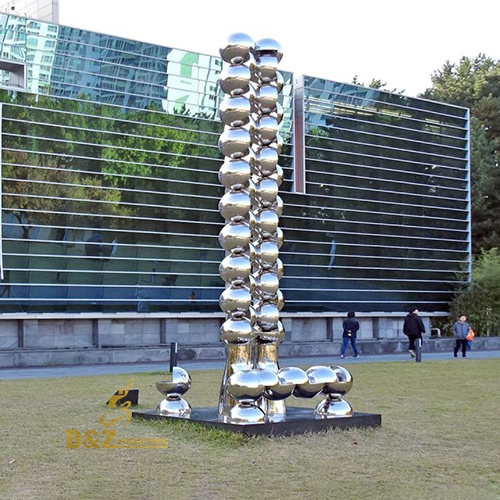 high abstract balls sculpture