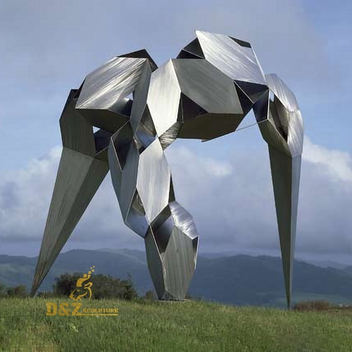 stainless steel abstract statue