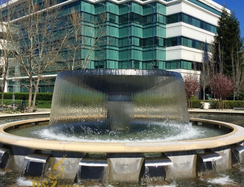 Fountain sculpture stainless steel