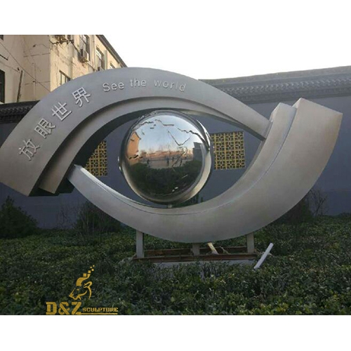 Abstract eye stainless steel