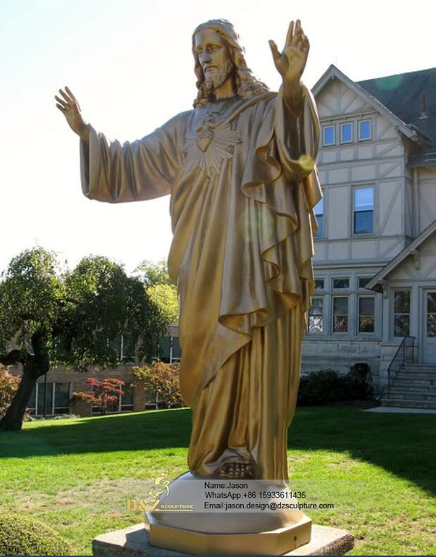 Spread hope bronze jesus statue