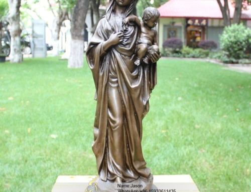 Virgin Mary bronze casting