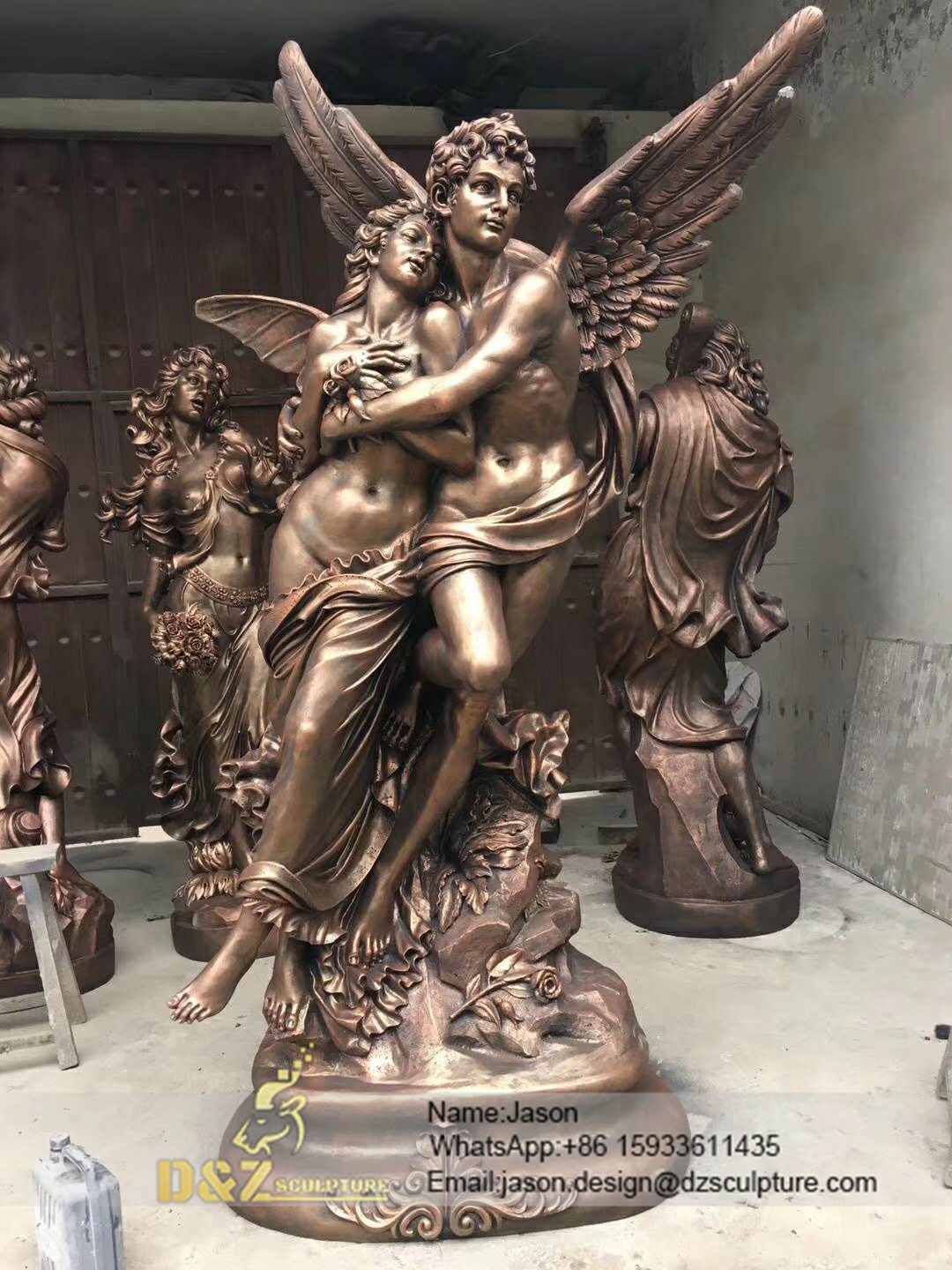 Sculpture of men and women
