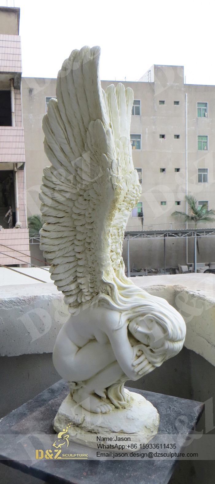 White fairy sculpture