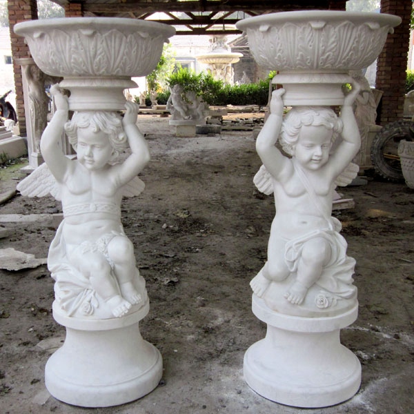 Planters Pots Angel Statues 
