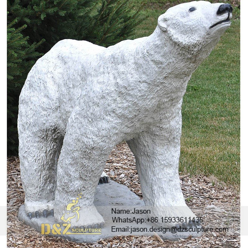 Outdoor bear sculpture