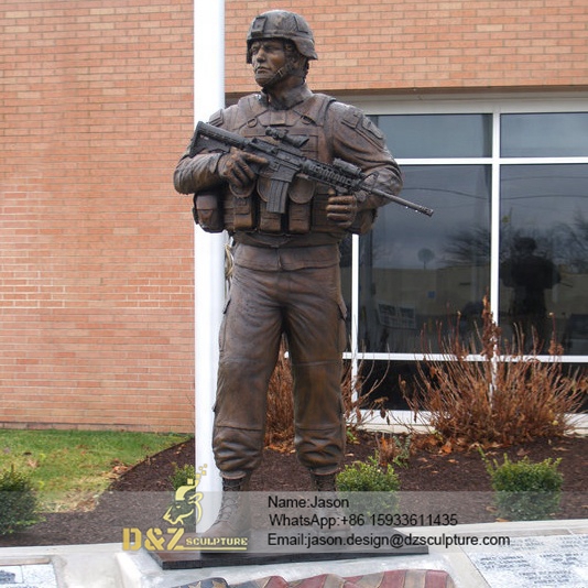 Sculpture of a strong soldier