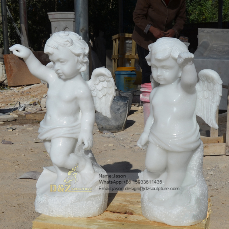 Two angels sculpture