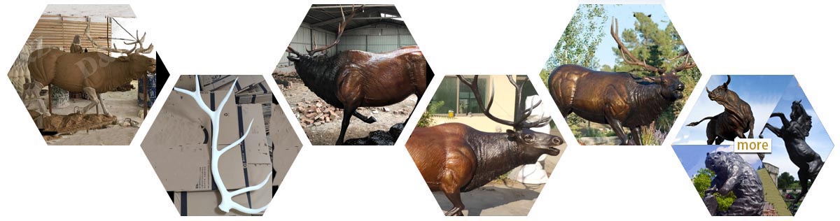 Animal of elk statue