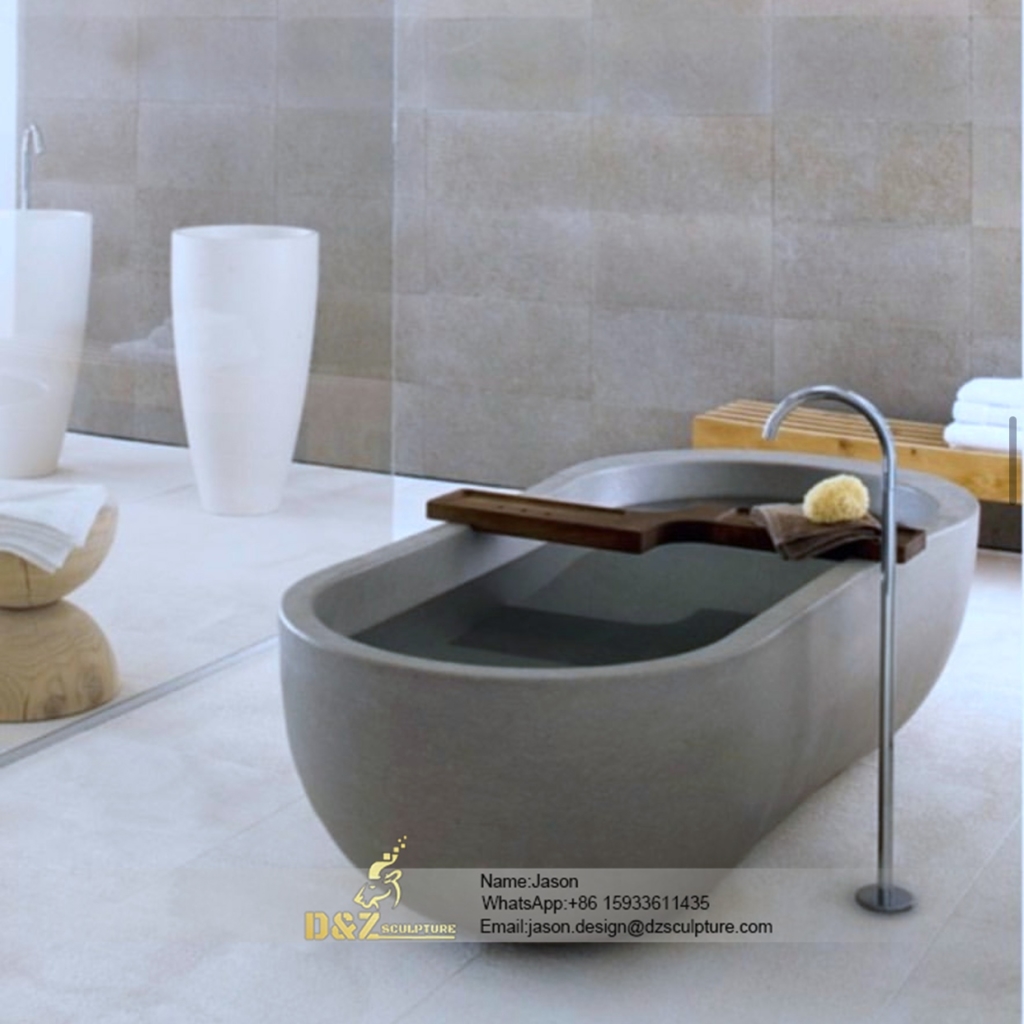 Modern stone bathtub