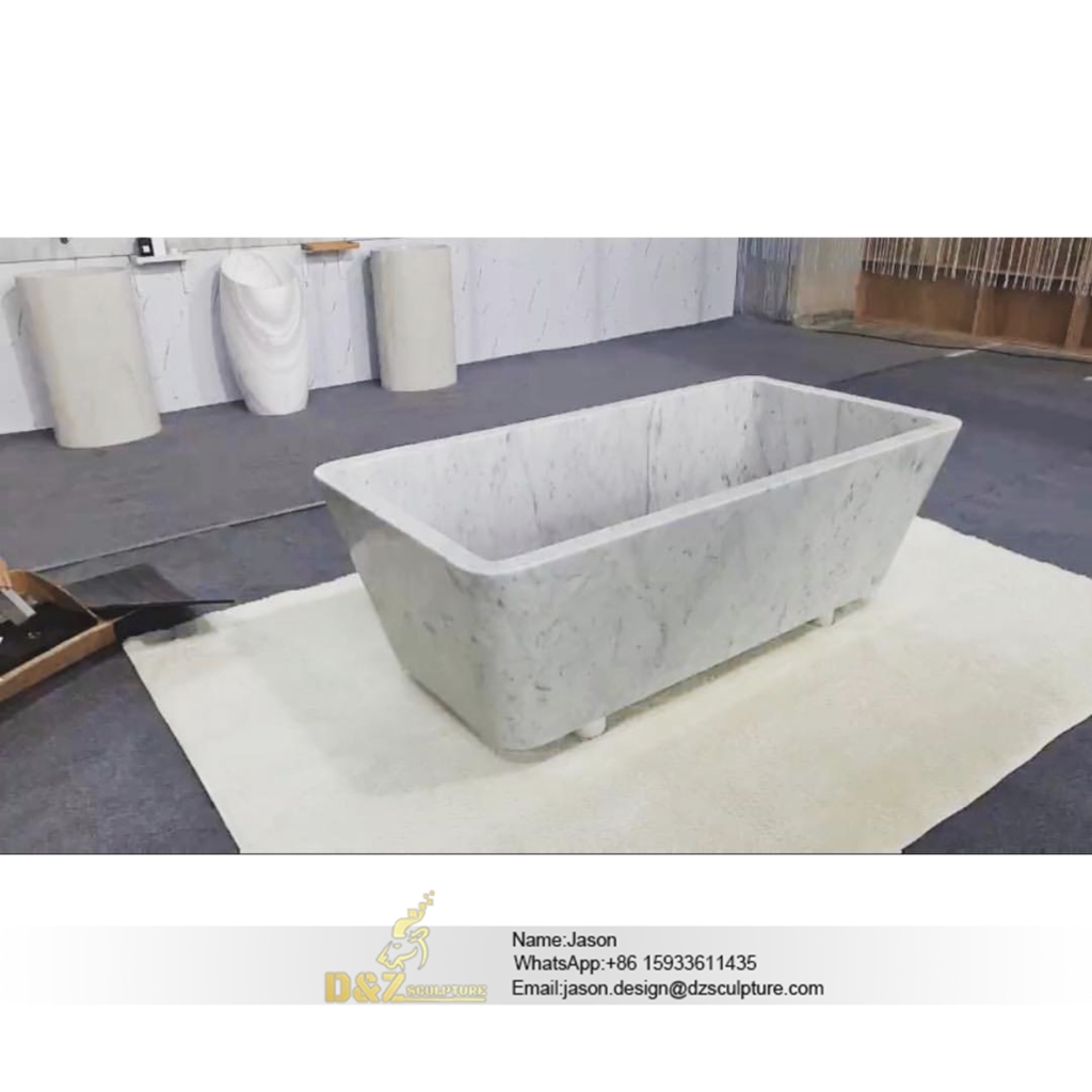 Stone bathtub natural freestanding