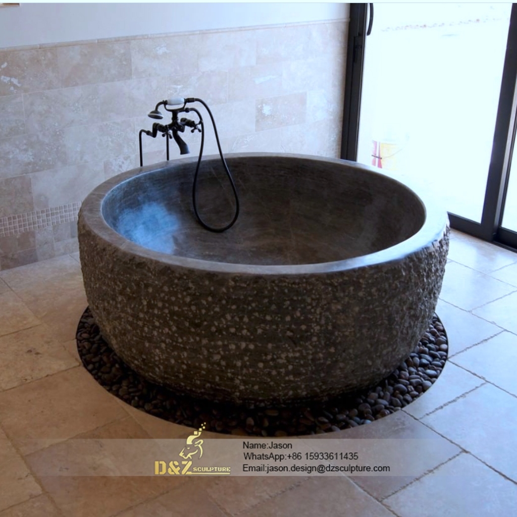 Stone egg bathtub