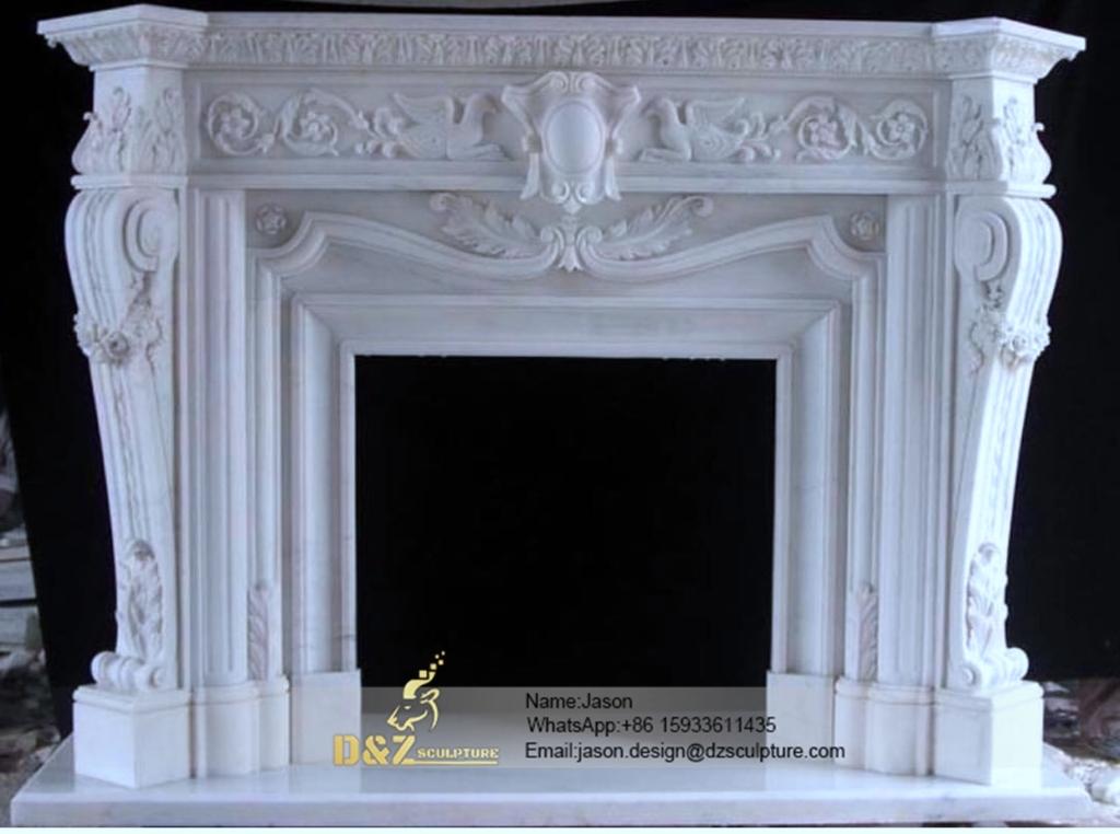 The stone fireplace natural
