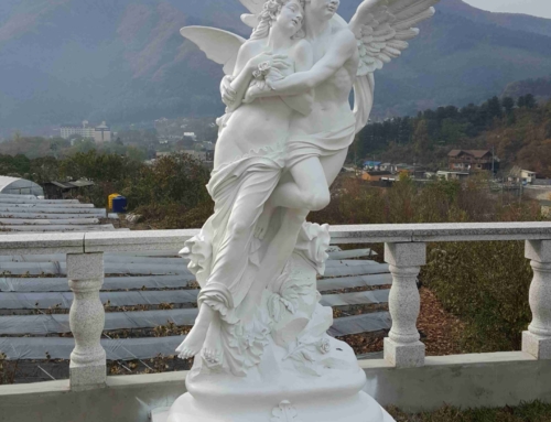 Cupid with psyshe statue
