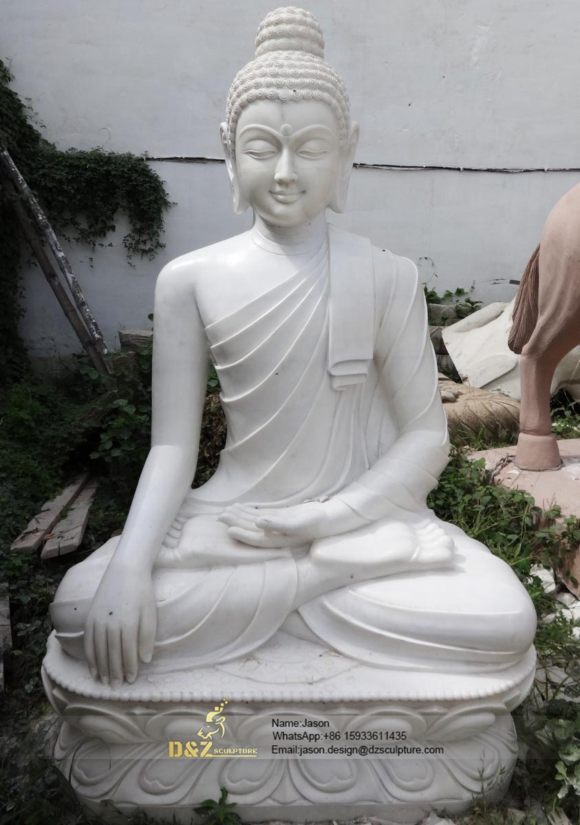 Buddha White Marble statue