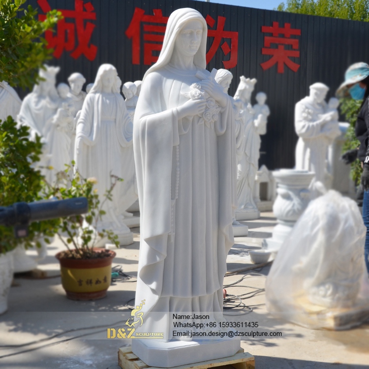 White catholic Saints statue