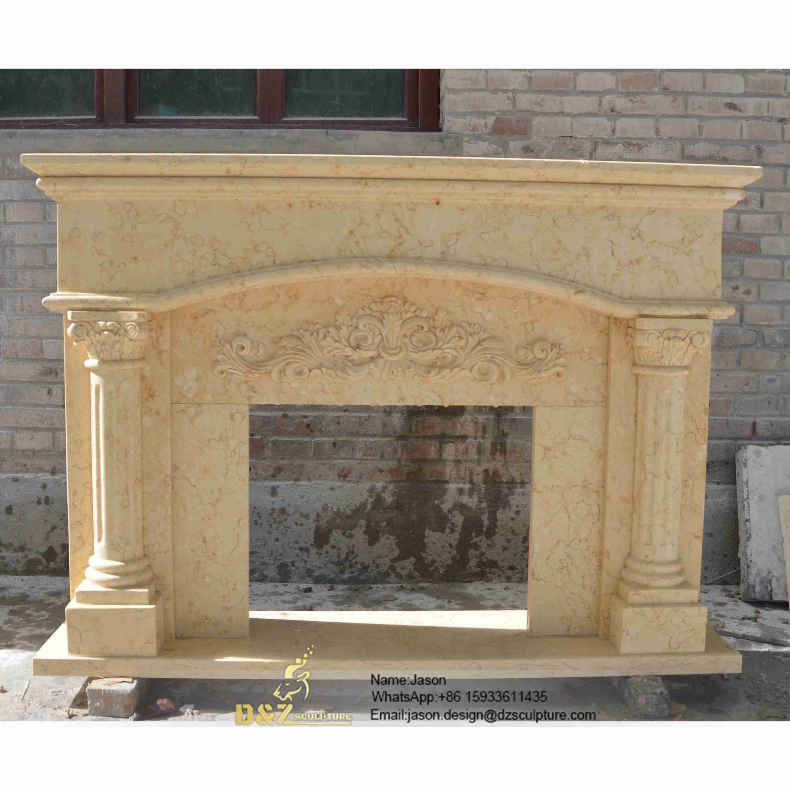 Fireplace reconstituted stone