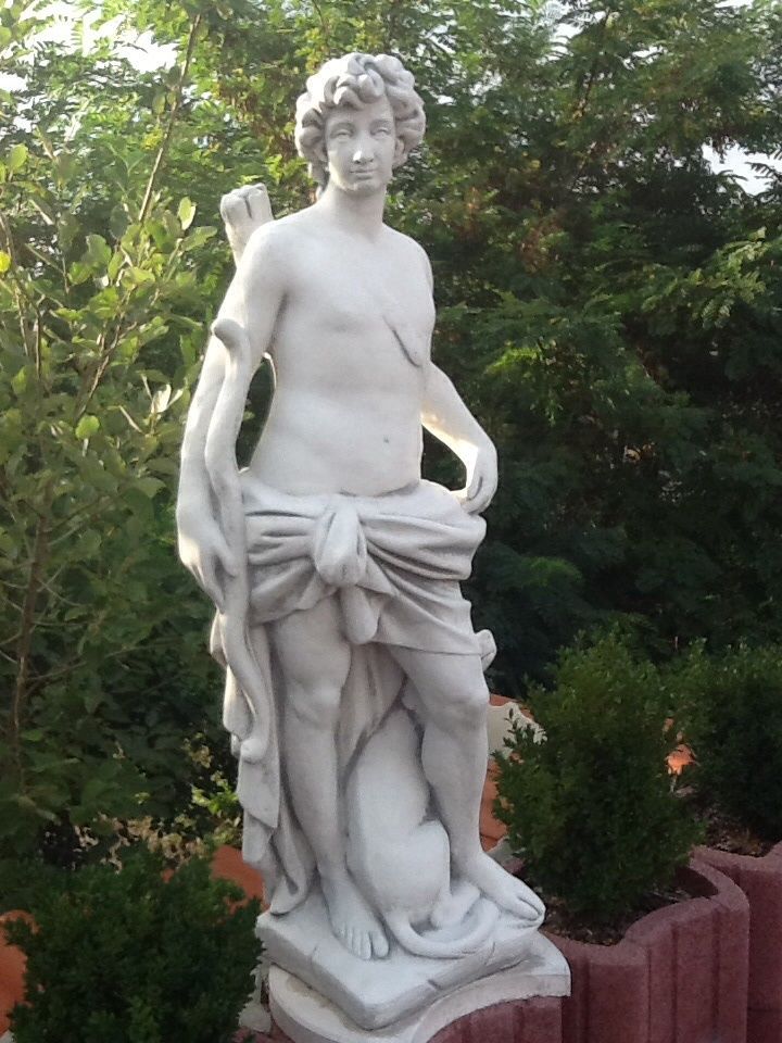 Garden marble Naked man statue