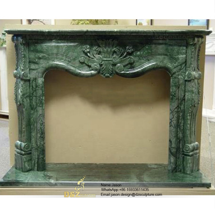 Green stone fireplace for sale