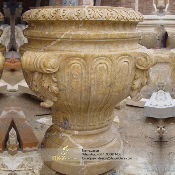 Indian stone flower pot