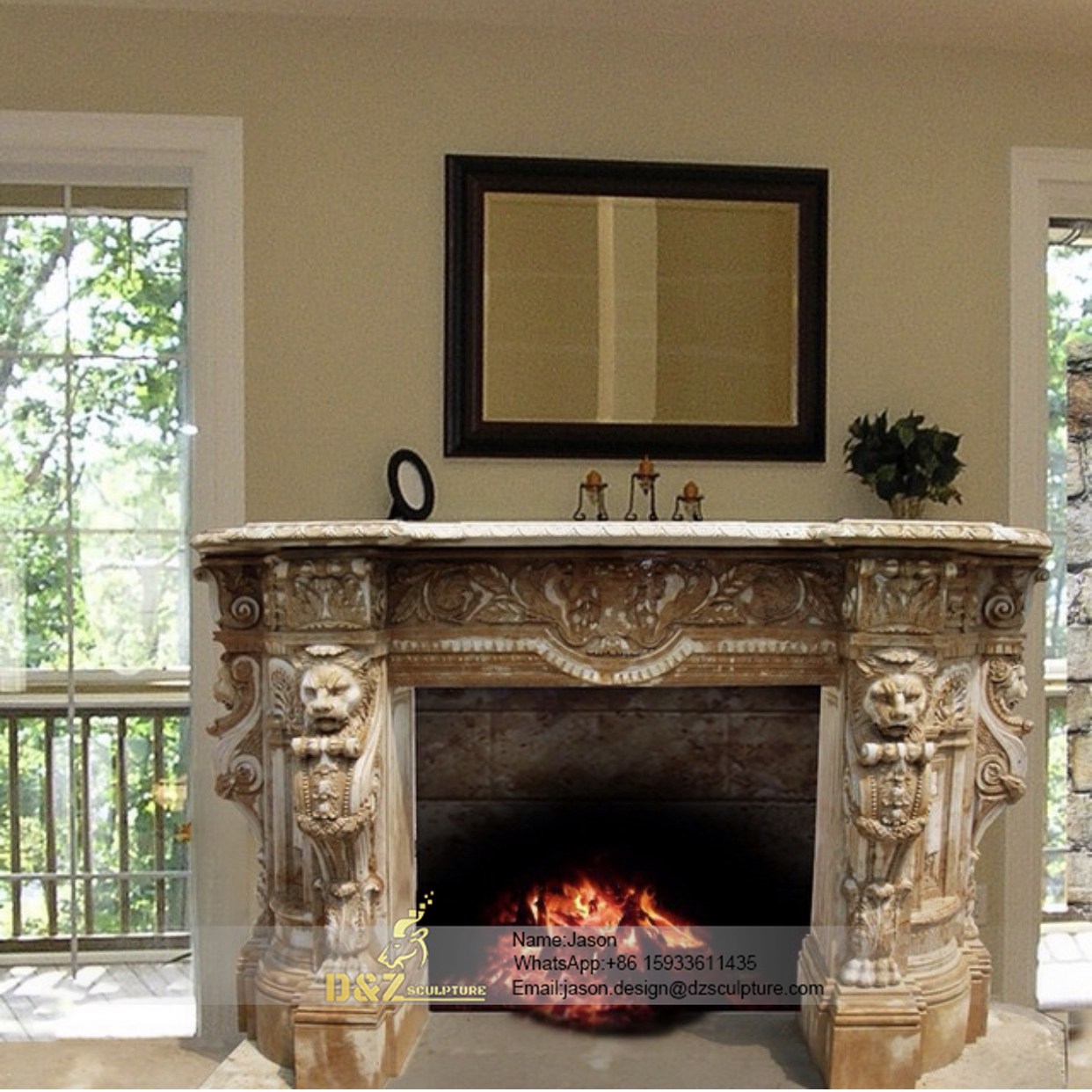 Natural mantel marble luxury