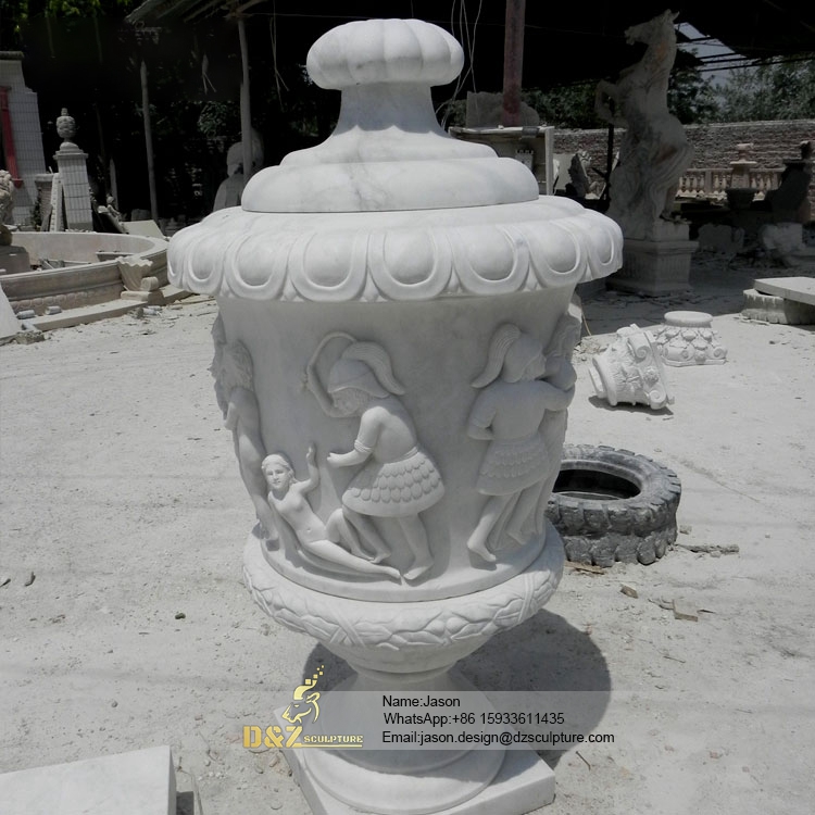 Natural stone flower pot