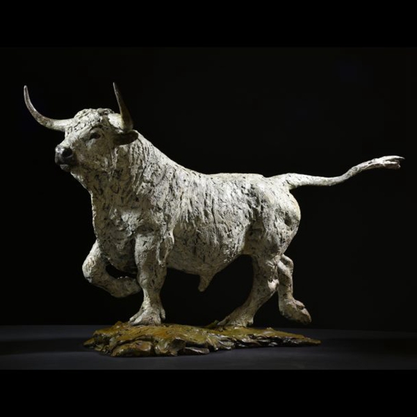 medium Australian bull sculpture