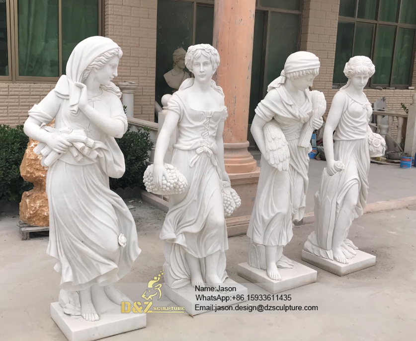 Season feature four female statue
