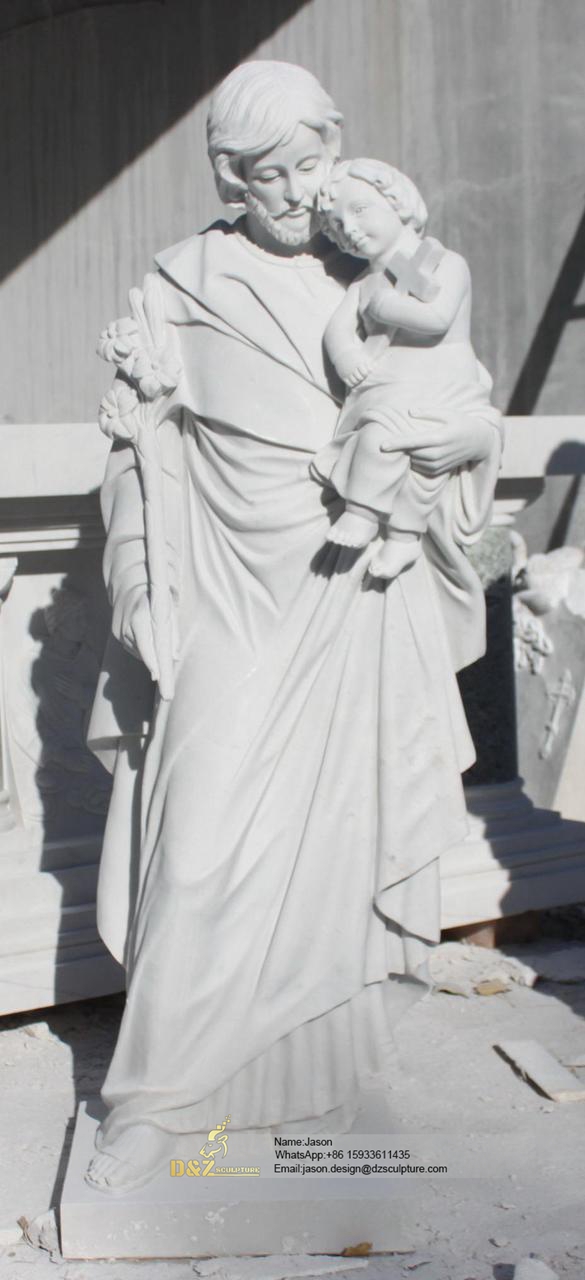 St Joseph Marble Statue