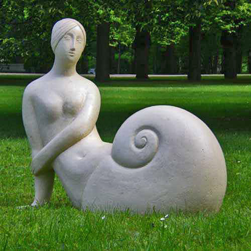 The Snail Fun abstract nude sculptures