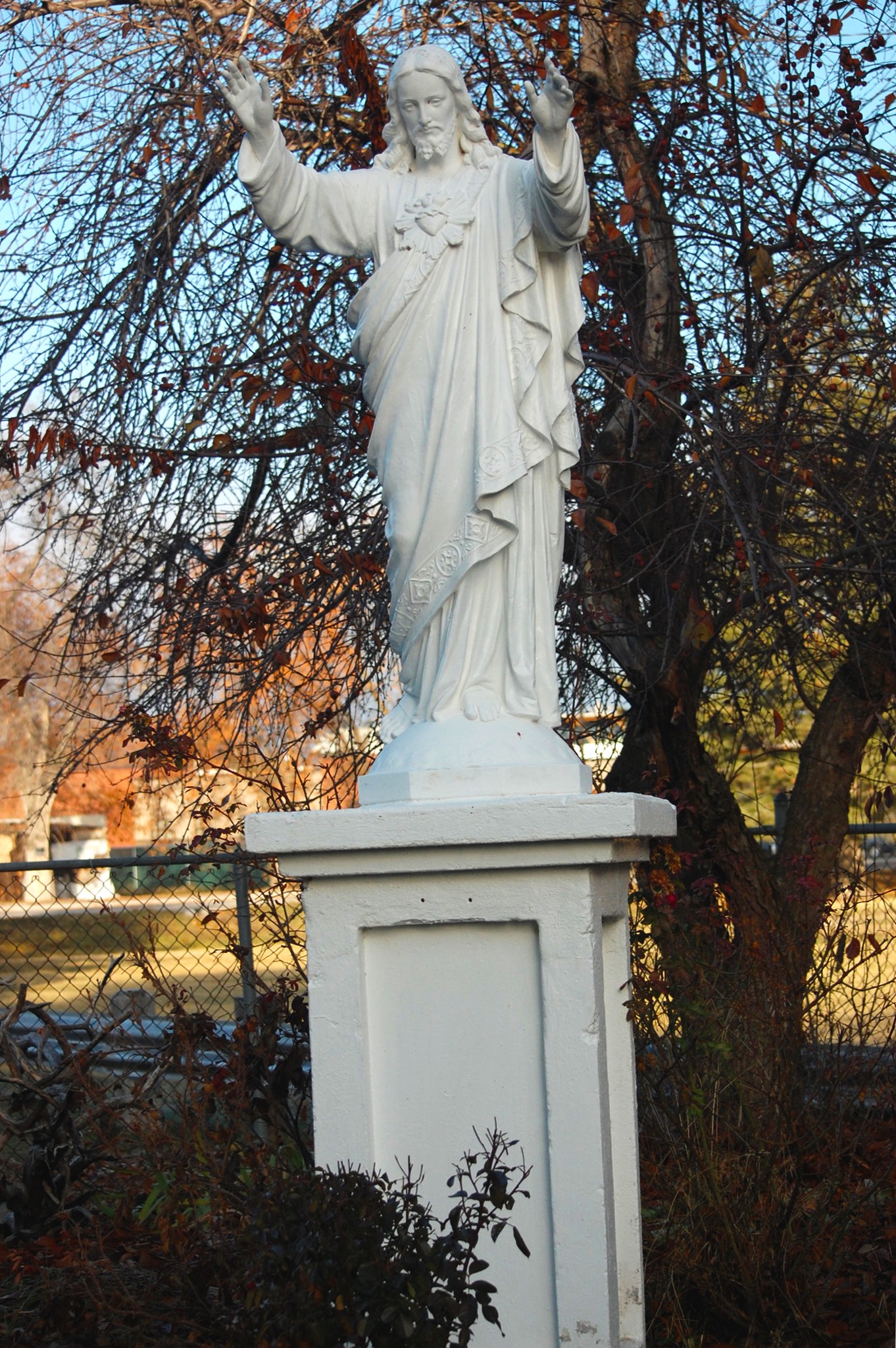 Jesus outdoor sculpture