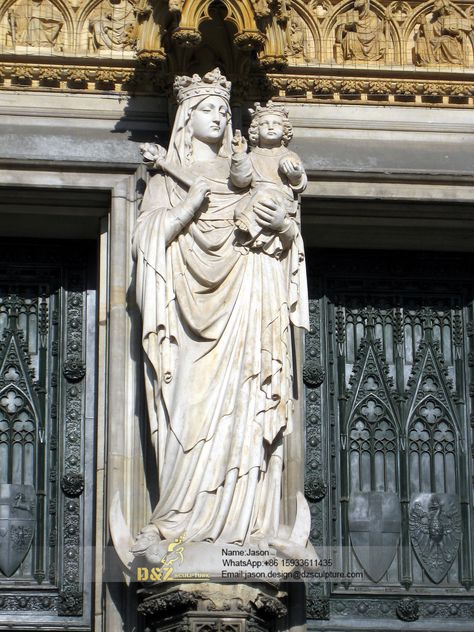 Blessed virgin mary sculpture