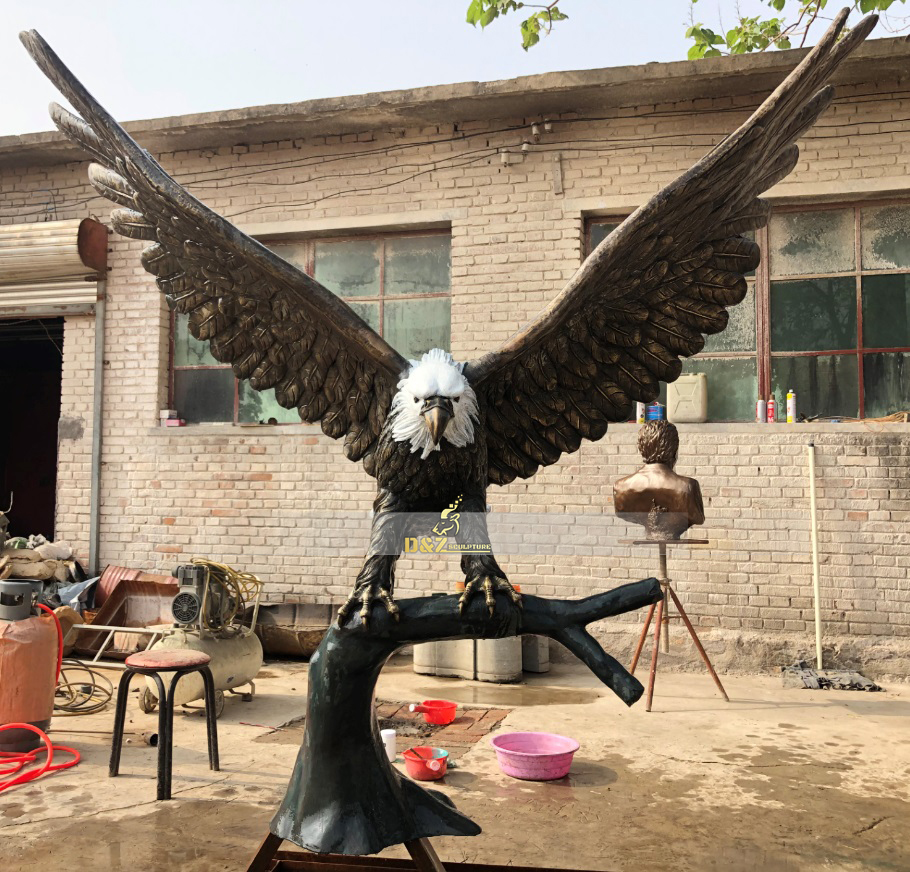 Eagle bronze statue