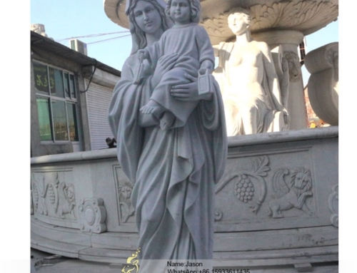 Vintage madonna and child statue